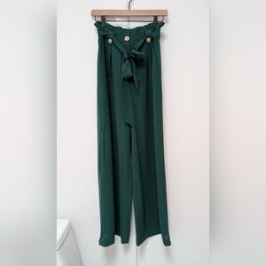 Jealous Tomato Green Wide Leg Pants
